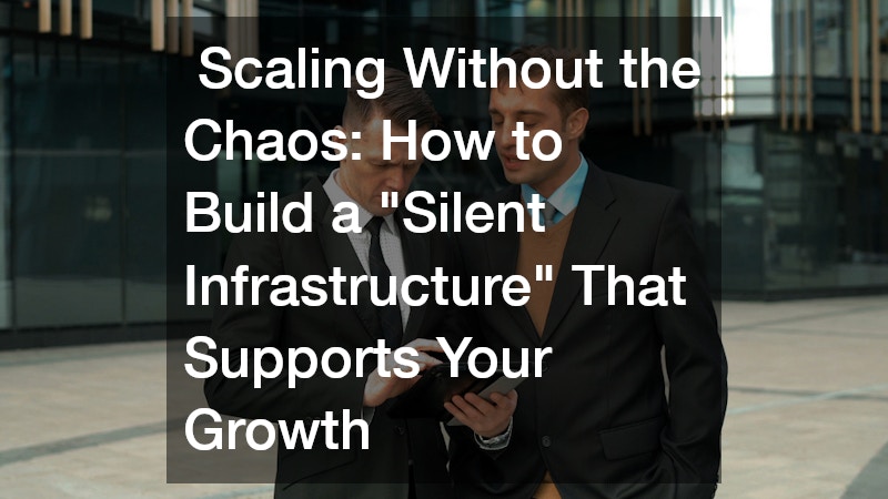 Scaling Without the Chaos: How to Build a “Silent Infrastructure” That Supports Your Growth
